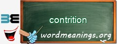 WordMeaning blackboard for contrition